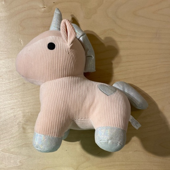 Plush Unicorn Toy - Pink and Silver (ID) - Picture 3 of 11